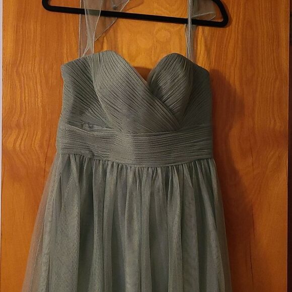 👩 ladies bridesmaids green beautiful dress - Picture 2 of 7